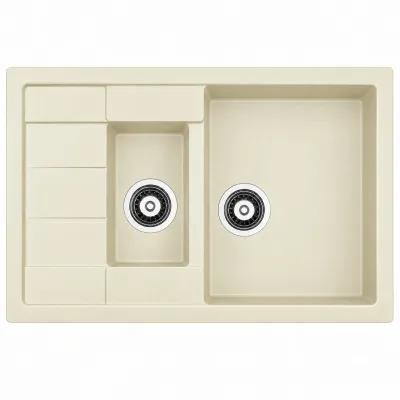 Zlewozmywak granitowy Adamant ANILA PLUS Ivory Zlewozmywak granitowy Adamant ANILA PLUS Ivory