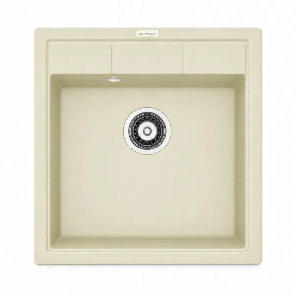 Zlewozmywak granitowy Adamant BRICK Ivory