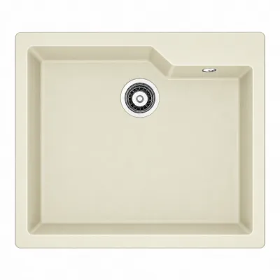 Zlewozmywak granitowy Adamant CONTURA Ivory