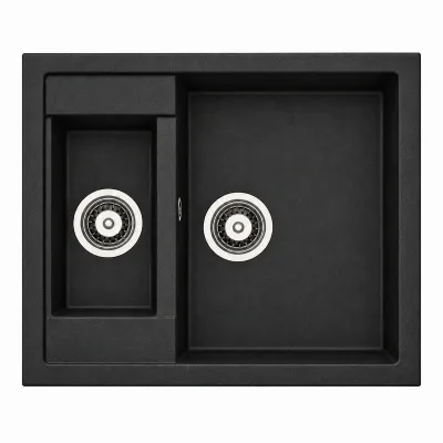 Zlewozmywak granitowy Adamant DUPLEX Antracyt