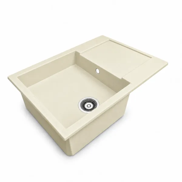 Zlewozmywak granitowy Adamant HORIZON MEDIUM Ivory
