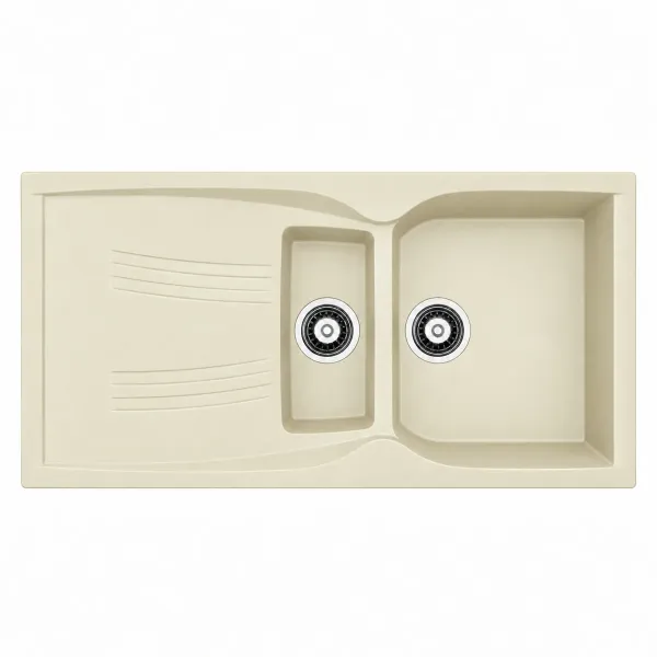 Zlewozmywak granitowy Adamant NEW LINE PLUS Ivory