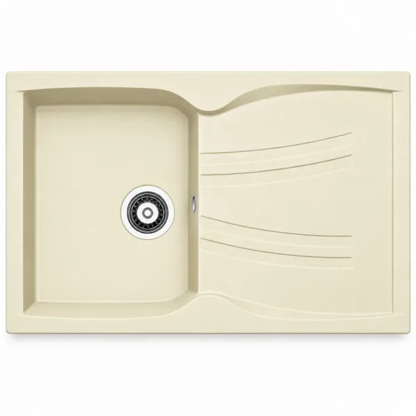 Zlewozmywak granitowy Adamant NEW LINE Ivory