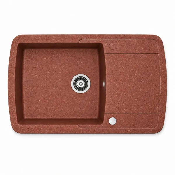 Zlewozmywak granitowy Adamant OPTIMAKS Terra-cotta