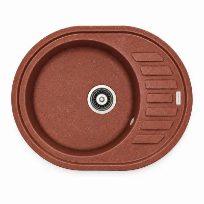 Zlewozmywak granitowy Adamant OVUM Terra-cotta