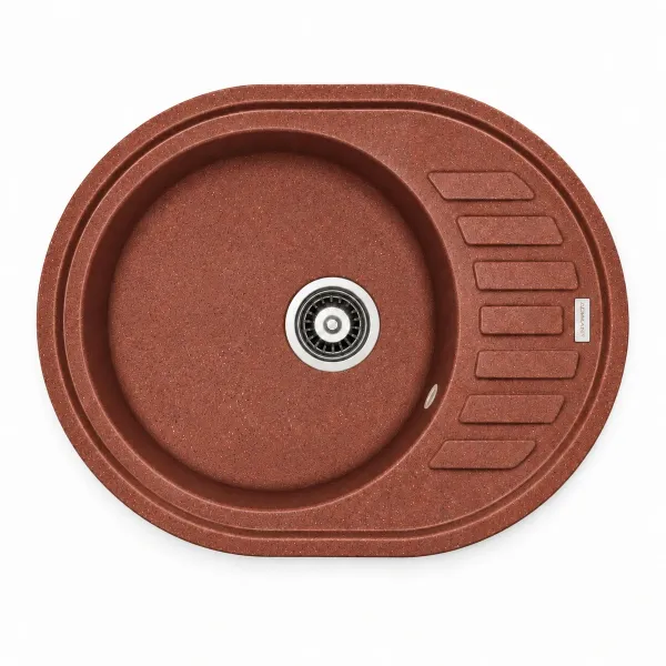 Zlewozmywak granitowy Adamant OVUM Terra-cotta