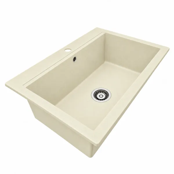 Zlewozmywak granitowy Adamant SIMILAR SINGLE Ivory