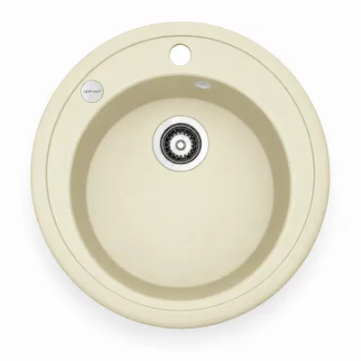 Zlewozmywak granitowy Adamant SUN Ivory